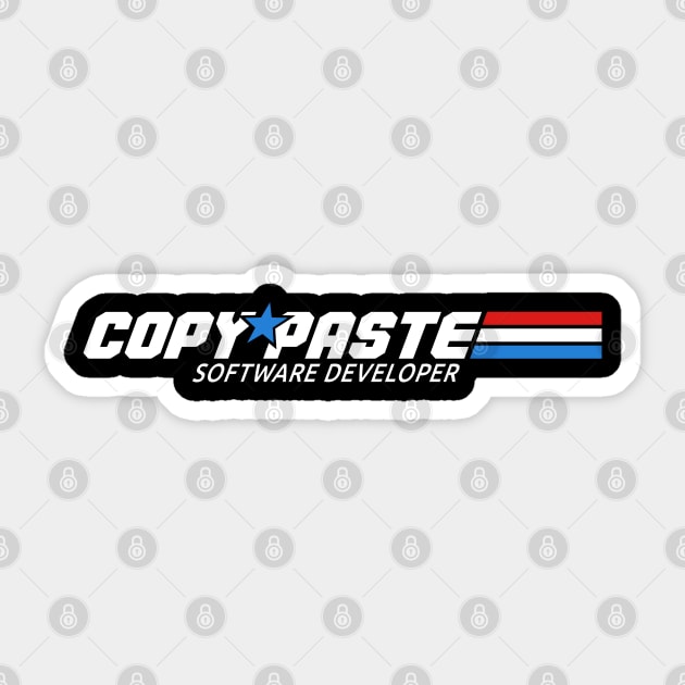 COPY PASTE SOFTWARE DEVELOPER Sticker by officegeekshop